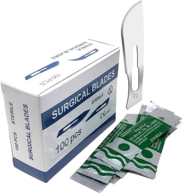 51QOsxIGPgL._AC_UF894,1000_QL80_ Disposable Scalpel Blade No. 22 — 100 Pieces