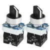 22mm-23-position-selector-switch-latchingmomentary-1no2no-pack-of-2-598825 Industrial Selector Switch 22mm 2-Position