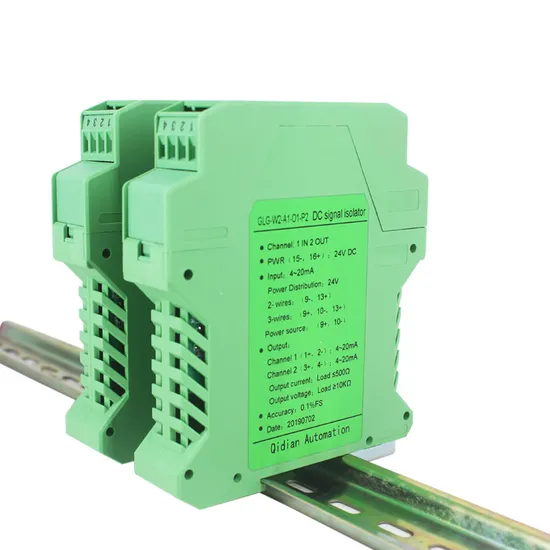 35mm-DIN-Rail-Mounting-24VDC-Power-Supply-0-10V-Signal-Isolator 24VDC Signal Isolator 4–20mA DIN Rail
