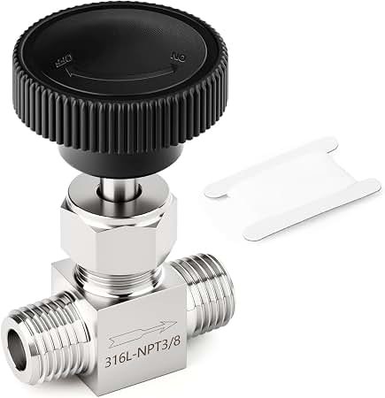 61Qfo+koGRL._AC_UL450_SY450_QL70_ 316L Stainless Steel Instrument Needle Valve 1/2in 6000psi