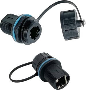 Industrial RJ45 Cat6 Shielded Connector IP67