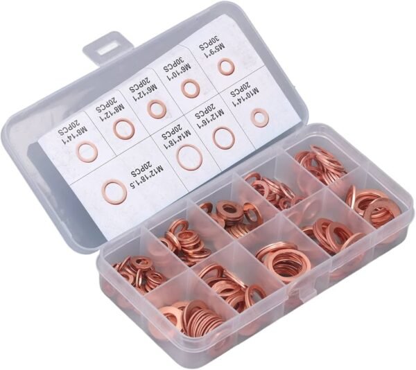 7195FfKbC+L._AC_UF894,1000_QL80_ Copper Crush Washer Assortment Kit Hydraulic