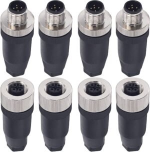 M12 Industrial Sensor Connector 5-Pin Female IP67