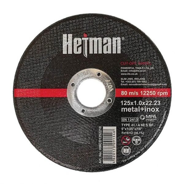 Metal Cutting Disc – 125 × 1.0 × 22.23 mm