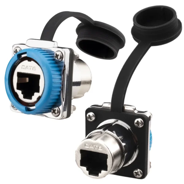 LQ-6440-1-2pcs_1 Industrial RJ45 Cat6 Shielded Connector IP67