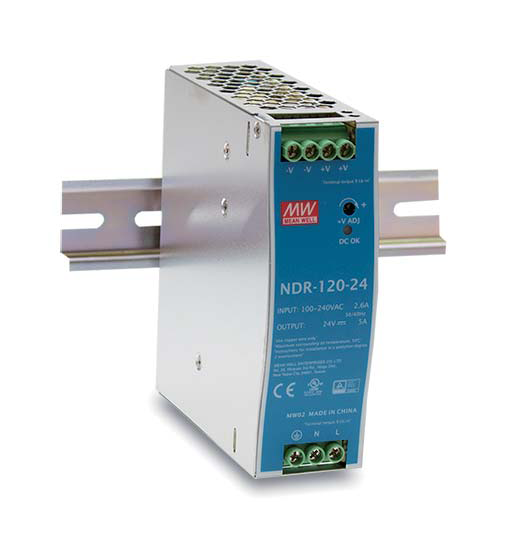 NDR-120-24 24VDC DIN-Rail Industrial Power Supply 20A