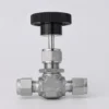 Stainless-Steel-316-Needle-Valves-6000psi-Double-Ferrule-1-2-Od-Instrument-Needle-Valve 316L Stainless Steel Instrument Needle Valve 1/2in 6000psi