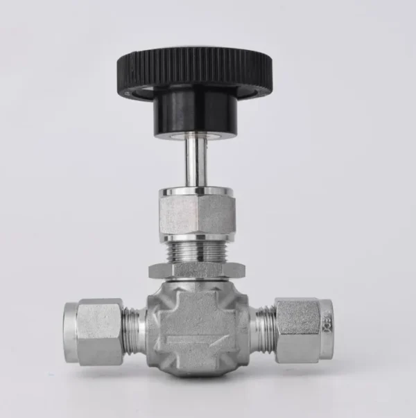 Stainless-Steel-316-Needle-Valves-6000psi-Double-Ferrule-1-2-Od-Instrument-Needle-Valve 316L Stainless Steel Instrument Needle Valve 1/2in 6000psi