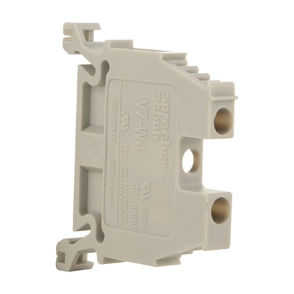 DIN Rail Feed-Through Terminal Block 4mm² 600V