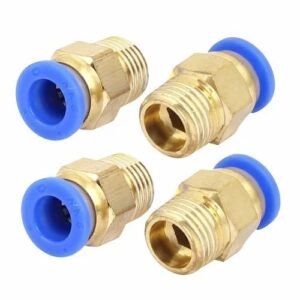 Pneumatic Push-In Fitting 8mm Tube × 1/4in BSP