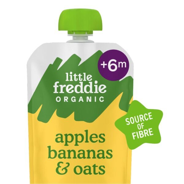 2365x2365 Little Freddie Organic Apples, Bananas & Oats – 100 g
