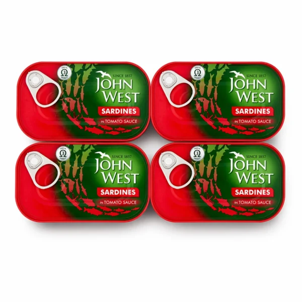 42b10752b5083d5e.png John West Sardines in Tomato Sauce — 120g