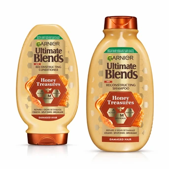 42b10752b5083d5e.png Garnier Ultimate Blends Honey Treasures Shampoo 350ml