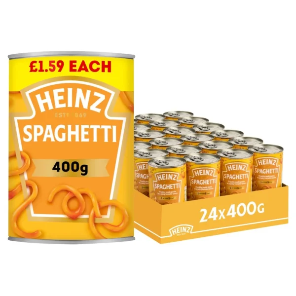 5000157150776 Heinz Spaghetti in Tomato Sauce — 400g