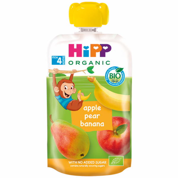 AB8520-02_850x850px_WEBSITE HiPP Organic Fruit Pouch Apple & Banana – 90 g