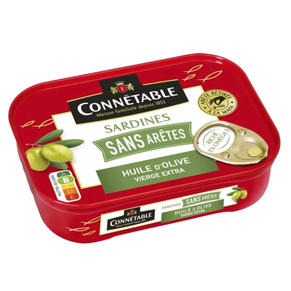 Achat_VenteConnetableSardinesal_Huiled_Olivesansarete_140g Connétable Sardines in Olive Oil — 115g