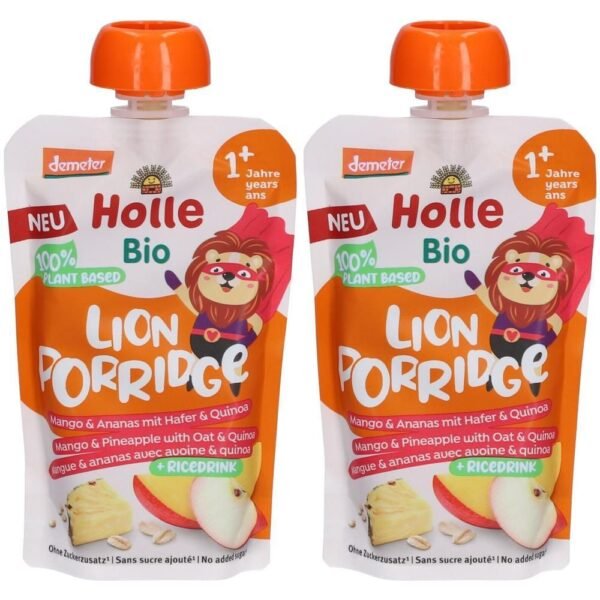 D08144209-p1 Holle Organic Lion Porridge Mango & Pineapple – 250 g
