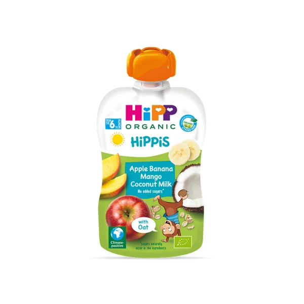 HP-AB47011 HiPP Organic Fruit Pouch Apple & Banana – 90 g