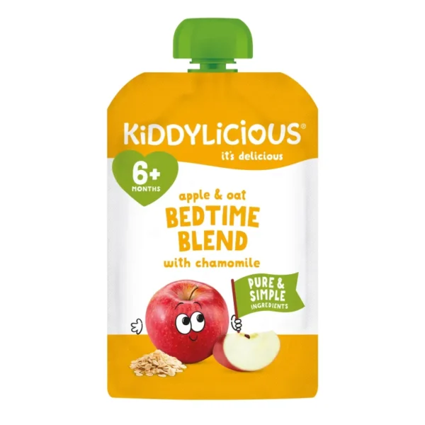 KDL_Hero image_Pouches_Apple & Oat BEDTIME_SP_100g.jpg Kiddylicious Apple & Oat Bedtime Blend – 100 g