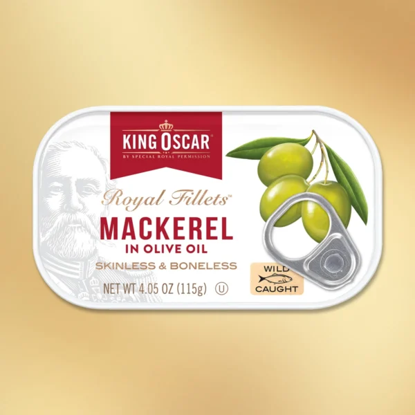 King Oscar Mackerel in Olive Oil — 195g