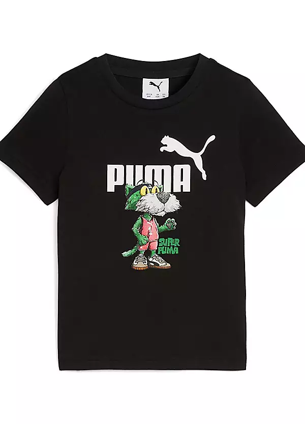Puma-Kids-Super-Graphic-T-Shirt~76730367FRSC Puma Kids' T-Shirts — 2–14 Years — 30pc carton