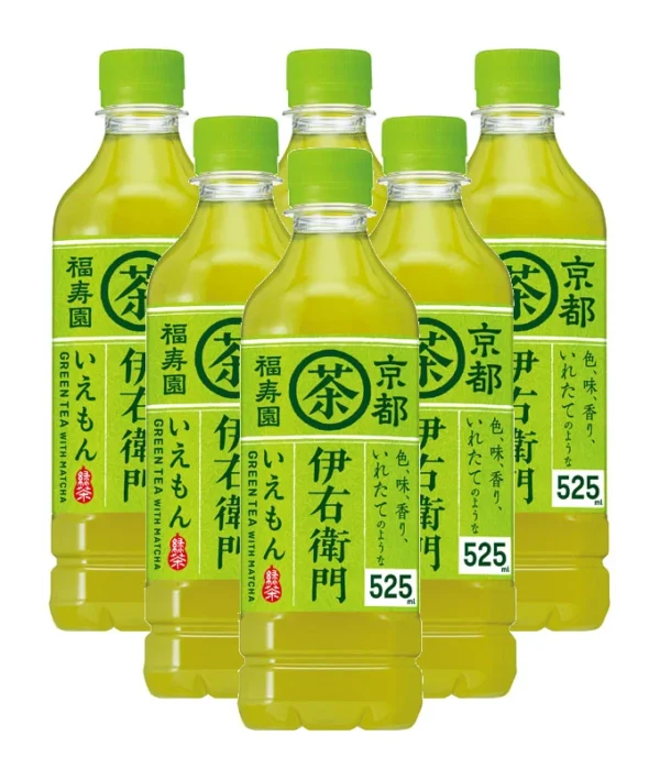 Suntory-Green-Tea-With-Matcha-525ml-Pack-of-6 Suntory Iyemon Green Tea – 525 ml