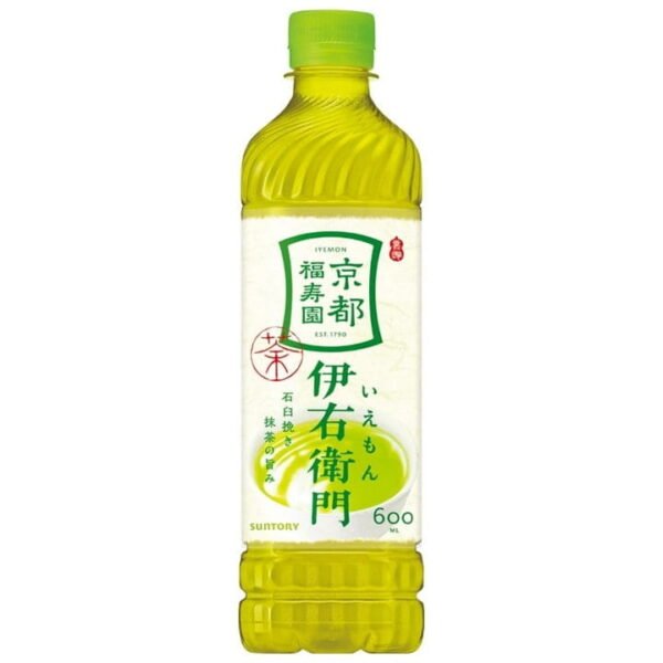 Suntory-zielona-herbata-bez-cukru-Iyemon,-w-butelce---600-ml.-----JaponiaCentralna.pl Suntory Iyemon Green Tea – 525 ml