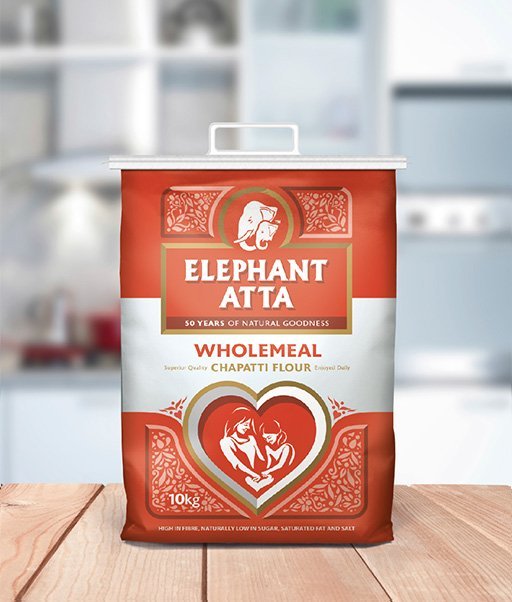 Wholemeal-Atta-10KG Elephant Atta Wholemeal Flour — 10kg