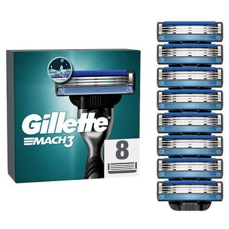 Gillette Mach3 Razor Blades 8-pack