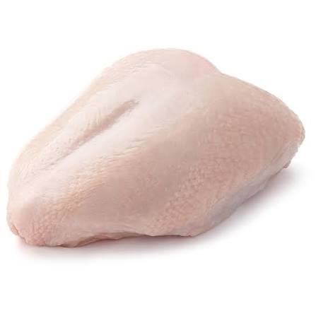 Frozen Chicken Breast, Bone-In, Skin-On