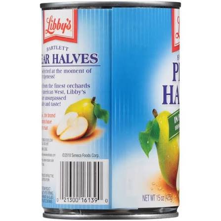 images (2) Libby's Pear Halves — 15oz