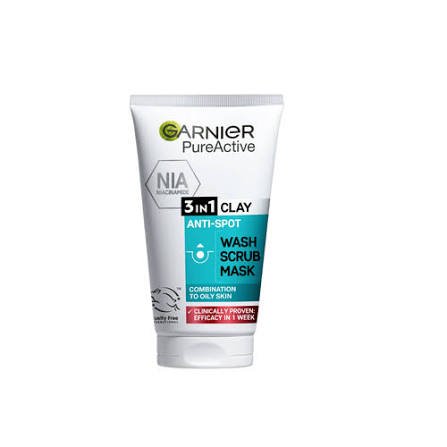 images (2) Garnier SkinActive Pure Active 3-in-1 Clay Mask 150ml