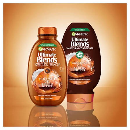 images (2) Garnier Ultimate Blends Coconut Oil & Cocoa Butter Shampoo 350ml