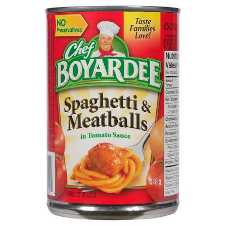 images Chef Boyardee Spaghetti & Meatballs — 425g