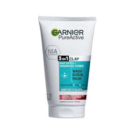 images Garnier SkinActive Pure Active 3-in-1 Clay Mask 150ml