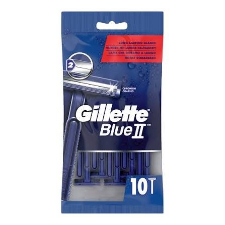 images Gillette Blue II Disposable Razors 10-pack