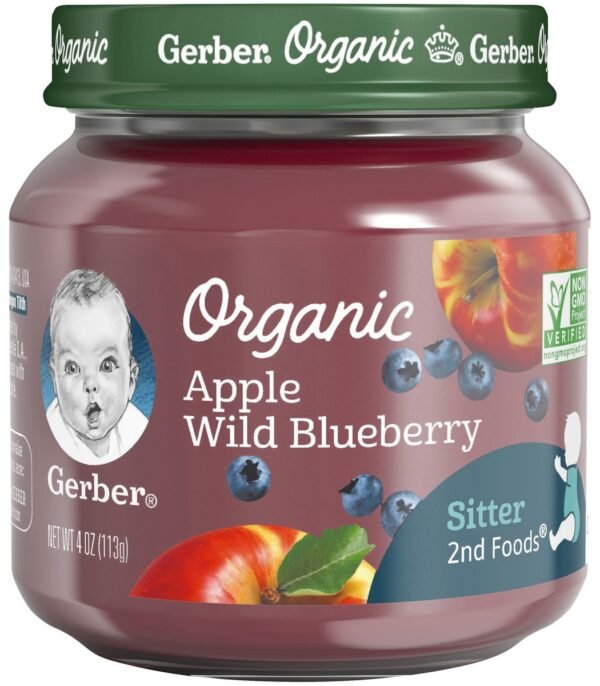 s-l1200 Gerber 2nd Foods Apple Blueberry – 113 g